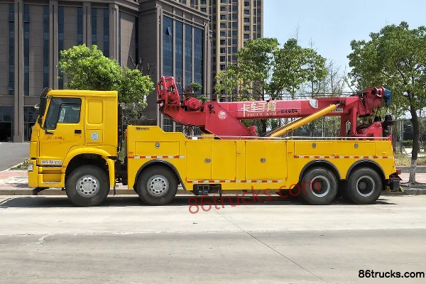 Sinotruk HOWO-7 380hp 8X4(12 wheels) Wrecker Truck (Pafeite brand) Exterior (3) | 86Trucks