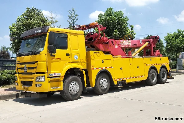 Sinotruk HOWO-7 380hp 8X4(12 wheels) Wrecker Truck (Pafeite brand) Exterior (2) | 86Trucks