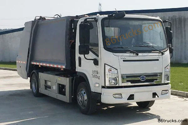 BYD T6 7.49T 6.865m Single Row Pure Electric Compression Refuse Truck 120.45kWh 4X2(6 wheels) Exterior