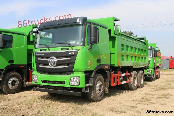 Foton AumanGTL Basic Edition 350hp 6X4(10 wheels) 5.6m LNG dump truck (China VI) Exterior (3) | 86Trucks