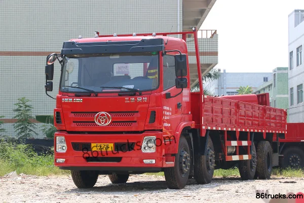 Sanhuan Shitong Haolong Comfort Edition 300hp 8X2(10 wheels) 8.7m Flatbed Cargo Truck (China VI) (8-speed) Exterior (3) | 86Trucks