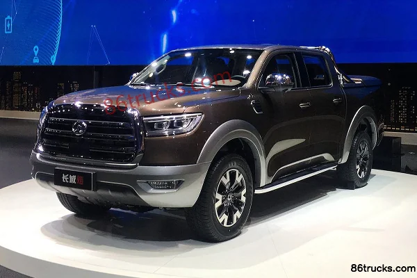 Great Wall Poer 2019 édition passagers confort 2,0T essence 190 ch 4x4(6 roues) boîte automatique 8 rapports double cabine pick-up (China VI