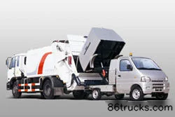 Dongfeng 153 Series 185hp 4X2(6 wheels) Garbage Truck (Fulong Continental) Exterior (3) | 86Trucks