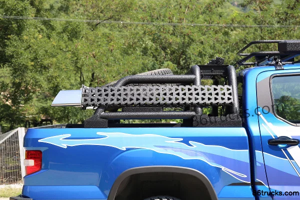 Huanghai N7 2019 Edition Amérique du Nord Sport 2.4T Diesel 129 ch 4x4(6 roues) Manuelle Double cabine Pick-up bleu modifié Carrosserie (6)