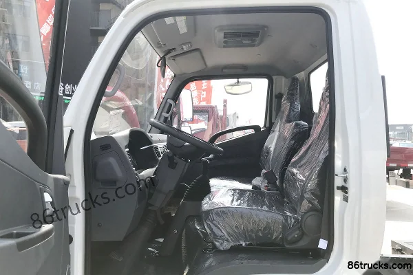 JAC Junling V5 116 hp 4X2(6 wheels) 4.18m Single Row Stake Truck Cab (2) | 86Trucks