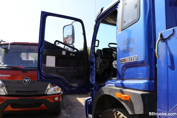 Foton Ruivo Medium Truck 240hp 6X2(8 wheels) 9.5m Flatbed Cargo Truck Cab (1) | 86Trucks