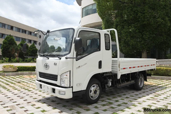 FAW Hongta FAW Jiefang Gongshi 110 hp 4X2(6 wheels) 3.37m Semi-row Flatbed Light Truck Exterior (3) | 86Trucks
