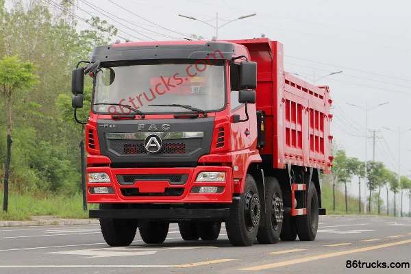 FAW Linghe 220hp 6X2(8 wheels) 4.8m Dump Truck Exterior (3) | 86Trucks