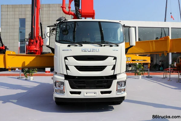 Qingling Isuzu Juka 520 ch 8X4(12 roues) 4 essieux SANY 52 m camion pompe à béton (China VI) Extérieur (2) | 86Trucks