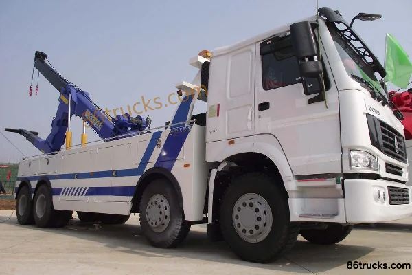 Sinotruk HOWO T5G 336 ch 8X4(12 roues) Dépanneuse (marque Chusheng) Extérieur (3) | 86Trucks