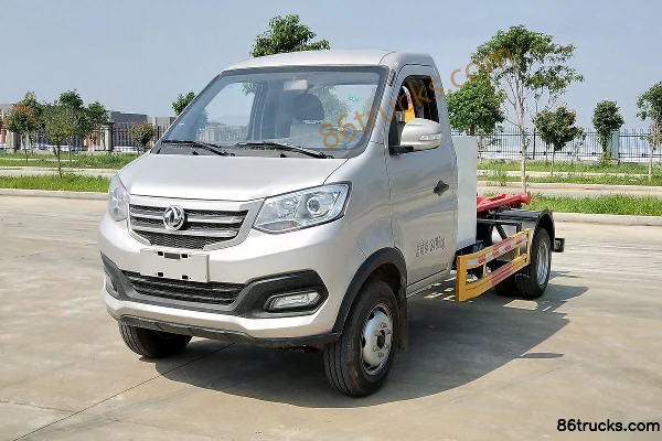 Chengli New Energy 3.5T 4.5m Single Row Pure Electric Container Unloadable Garbage Truck 53kWh 4X2(6 wheels) Exterior (3) | 86Trucks