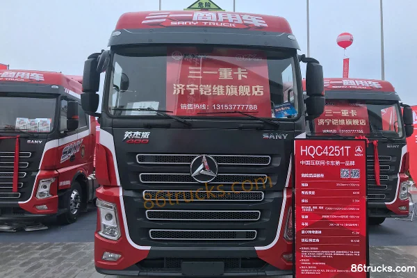 SANY Truck Yingjie Edition 400hp 6X4(10 wheels) Tractor Truck Exterior (2) | 86Trucks