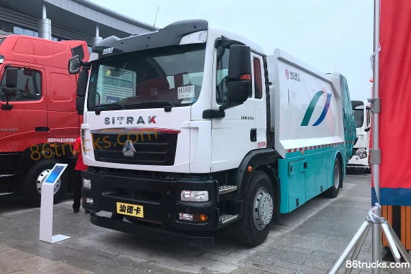 Sinotruk SITRAK C5H 270 hp 4X2(6 wheels) Compressed Garbage Truck (Qingzhuan) Exterior (2) | 86Trucks