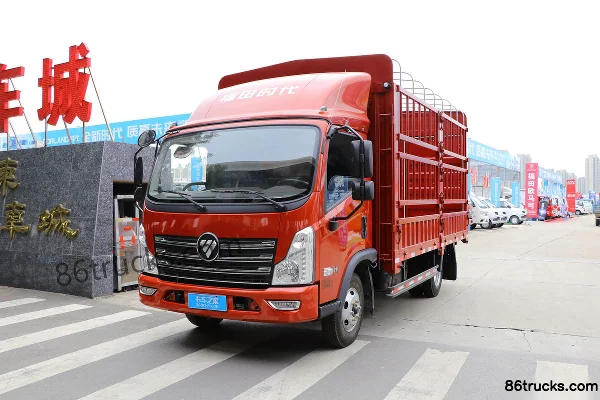 Foton Times Leading High-End Version 143hp 4X2(6 wheels) 3.8m Double-row Stake Truck Exterior (3) | 86Trucks