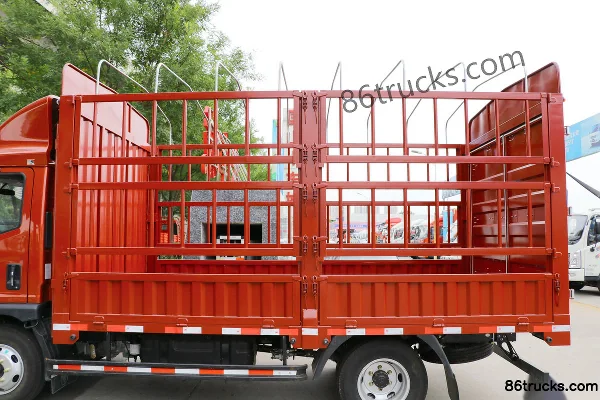 Foton Times Leading High-End Version 143hp 4X2(6 wheels) 3.8m Double-row Stake Truck Body (2) | 86Trucks