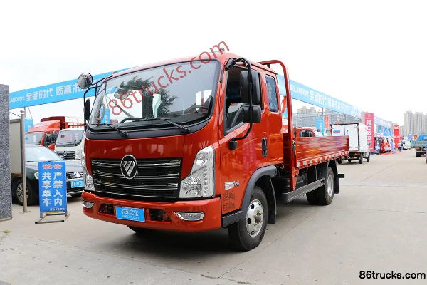 Foton Times Leading 6 130hp 4X2(6 wheels) 3.8m half-cab flatbed light truck Exterior (2) | 86Trucks