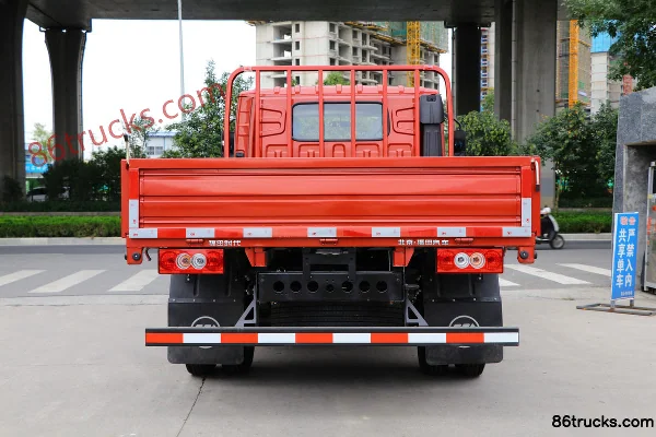 Foton Times Leading 6 130hp 4X2(6 wheels) 3.8m half-cab flatbed light truck Body (1) | 86Trucks