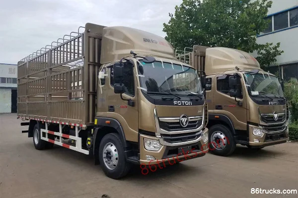 Foton Aoling Huangfeng 210 ch 4X2(6 roues) 6,8 m camion porteur à ridelles avec cabine avancée demi-avant Extérieur (2) | 86Trucks