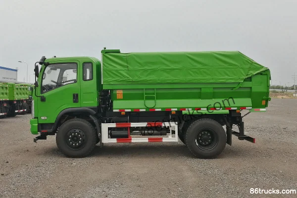 Aerospace Linghe Qihangxing 160 hp 4X2(6 wheels) 4m Dump Truck Exterior (2) | 86Trucks