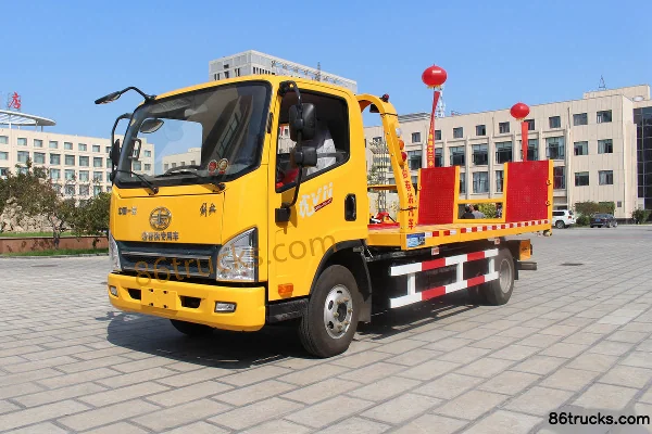 FAW Jiefang Hu VN 130hp 4X2(6 wheels) Wrecker with Ramp (Chunhong Brand) Exterior (3) | 86Trucks