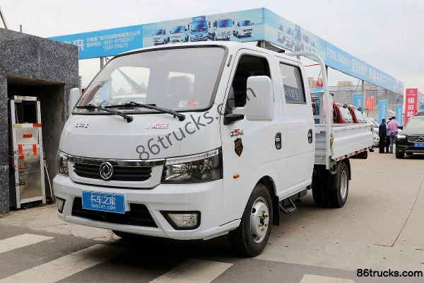 Dongfeng T5 1.6L 122hp 4X2(6 wheels) gasoline 2.99m double-row flatbed light truck (wide track) (China VI) Exterior (3) | 86Trucks