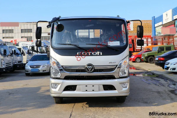 Foton Ollin CTS 170hp 4X2(6 wheels) 5.25m Crew Cab Flatbed Cargo Truck (5-speed) Exterior (2) | 86Trucks
