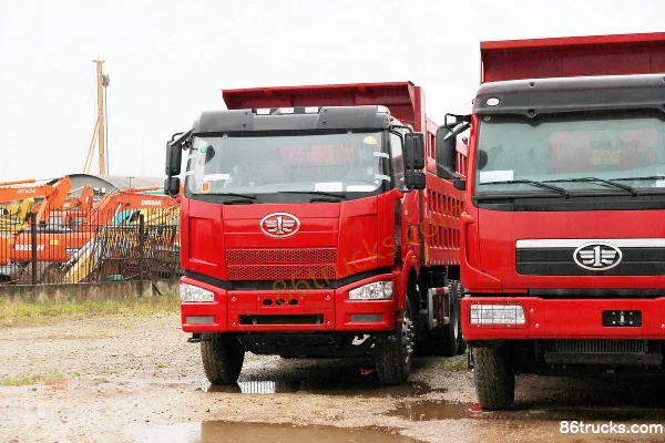 FAW Jiefang J6P heavy truck 370 hp 6X4(10 wheels) 4.8 m dump truck (cab over) Exterior (2) | 86Trucks