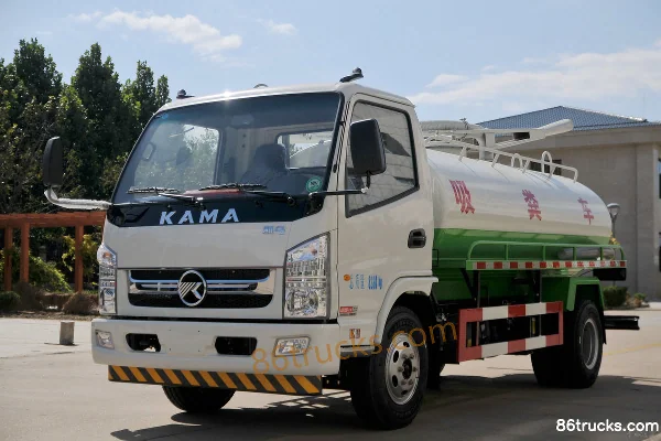 Kama K8 Fuyunlai 110hp 4X2(6 wheels) Fecal Suction Truck Exterior (3) | 86Trucks