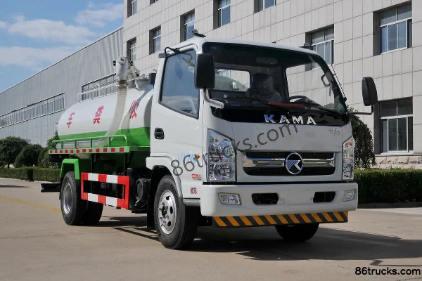 Kama K8 Fuyunlai 110hp 4X2(6 wheels) Fecal Suction Truck Exterior