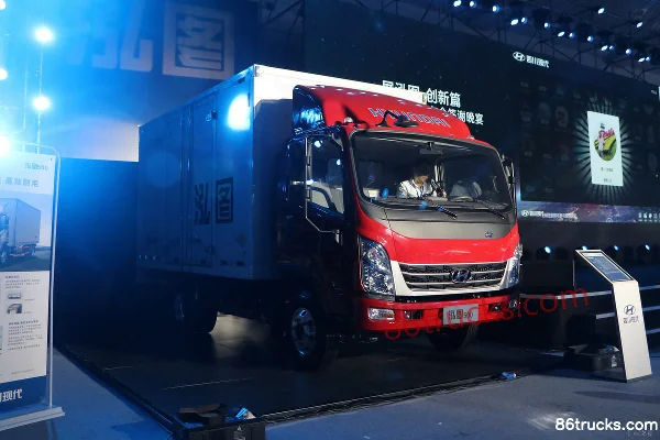 Hyundai Commercial Vehicle Hongtu 500 130hp 4X2(6 wheels) 4.165m Single Row Box Light Truck (6-Speed) Exterior (3) | 86Trucks