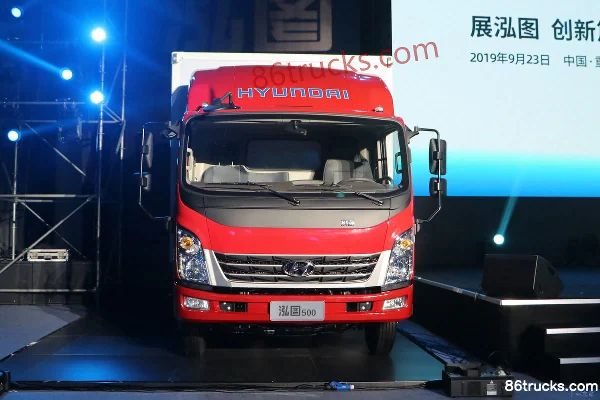 Hyundai Commercial Vehicle Hongtu 500 130hp 4X2(6 wheels) 4.165m Single Row Box Light Truck (6-Speed) Exterior (2) | 86Trucks