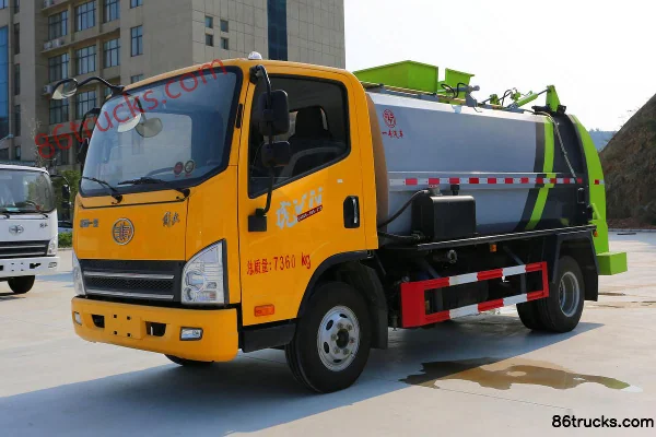 FAW Jiefang Hu VN 110hp 4X2(6 wheels) Kitchen Waste Truck (Zhuanzhi Brand) Exterior (3) | 86Trucks