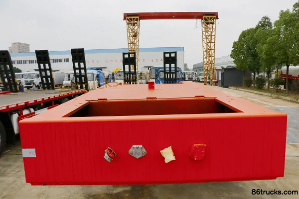 Hubei Heli 12.7m Low Flatbed Semi-Trailer Chassis (1) | 86Trucks