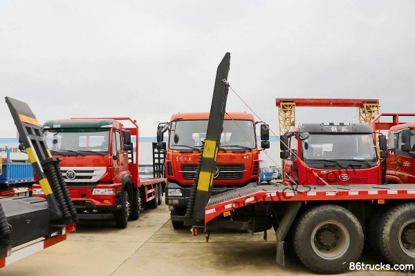 FAW Jiefang J6P Mountain Edition 350hp 8X4(12 wheels) Flatbed Truck (Shenhu Brand) Body (1) | 86Trucks