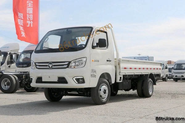 Foton Times Small Card Star 1 Diesel 88hp 4X2(6 wheels) 3.7m Single Row Flatbed Mini Truck Exterior (3) | 86Trucks