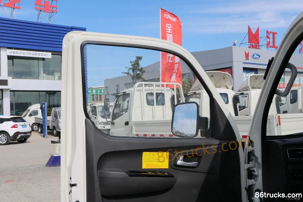 Foton Times Small Card Star 1 Diesel 88hp 4X2(6 wheels) 3.7m Single Row Flatbed Mini Truck Cab (2) | 86Trucks