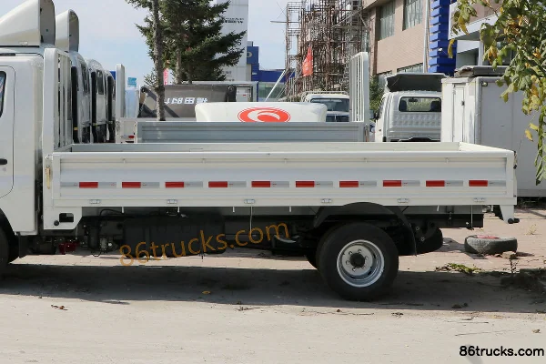 Foton Times Small Card Star 1 Diesel 88hp 4X2(6 wheels) 3.7m Single Row Flatbed Mini Truck Body (1) | 86Trucks
