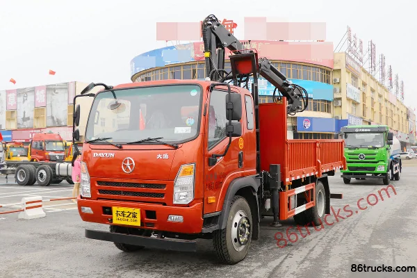 Dayun Yuntu 220 hp 4X2(6 wheels) Grapple Crane Truck Exterior (3) | 86Trucks