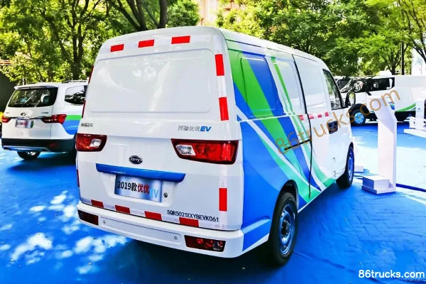 Karry Youyou EV Confort 2019 2.6T 4.43m fourgon électrique fermé (autonomie 254km) 39.936kWh Extérieur (3) | 86Trucks
