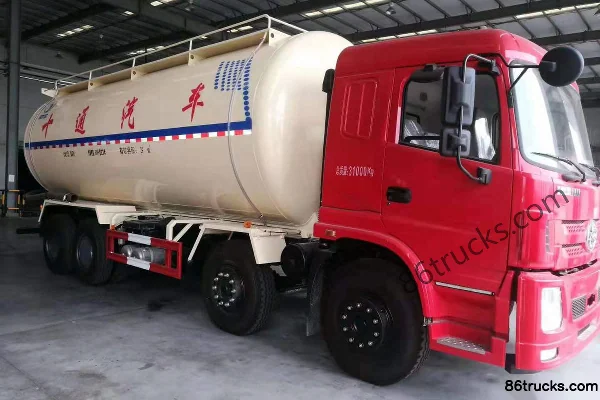 Sanhuan Shitong Haolong 270 hp 8X4(12 wheels) Low Density Powder Material Transport Truck Exterior (3) | 86Trucks