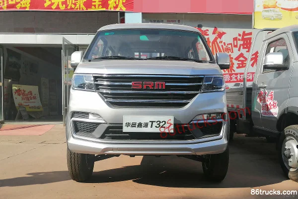Jinbei T32S Confort 1.5L 102ch 4X2(6 roues) essence 2.55m camion à ridelles double cabine (China VI) Extérieur (2) | 86Trucks