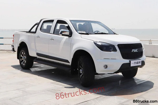 FAW Linghe Leishen 2019 Comfort 2.5T Diesel 129 hp 4x2(6 wheels) Short Wheelbase Double Row Pickup Exterior (3) | 86Trucks