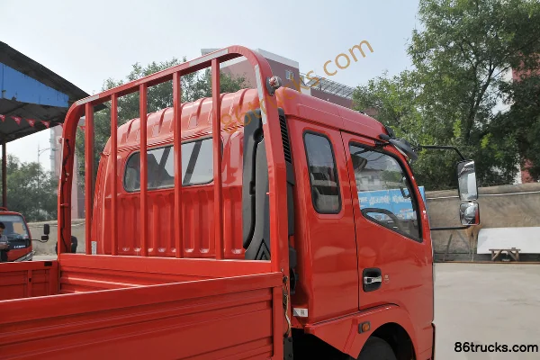 Dongfeng Duolika D6 115hp 4X2(6 wheels) 3.8m half-cab flatbed light truck Body (3) | 86Trucks