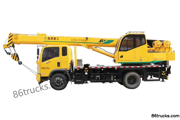 Dongfeng T5 140 hp 4X2(6 wheels) 8-ton Four-Section Boom Crane (Senyuan Brand) Exterior (3) | 86Trucks
