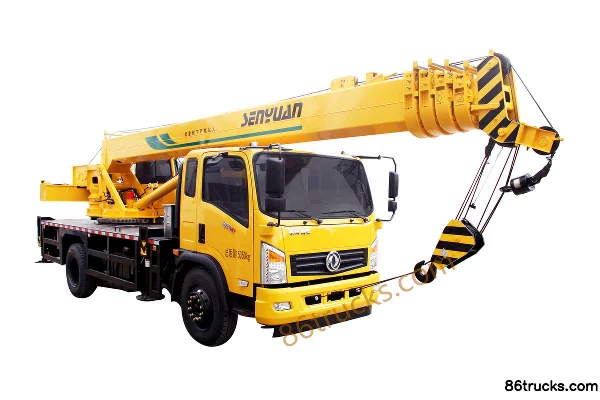 Dongfeng T5 160 hp 4X2(6 wheels) 10-ton Five-Section Boom Crane (Senyuan Brand) Exterior