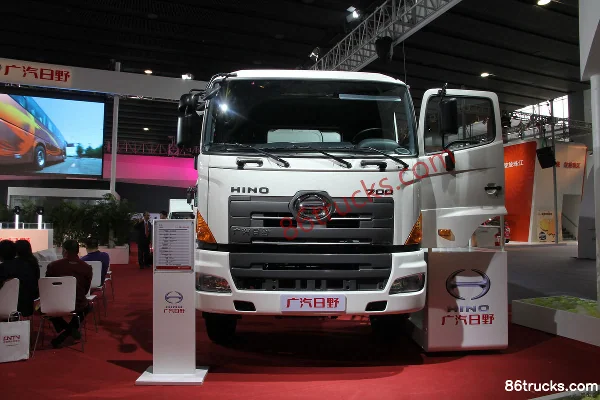 Guangqi HINO 700 Series 350hp 8X4(12 wheels) Concrete Mixer Truck Exterior