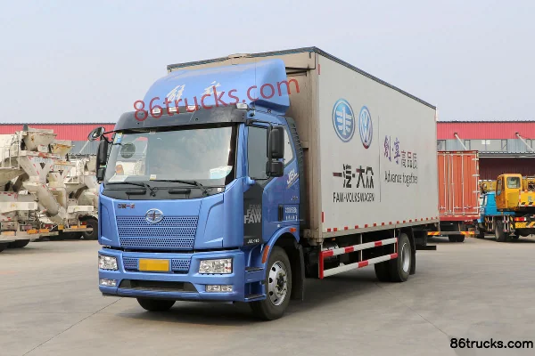 FAW Jiefang J6L Medium Truck Composite Type 180hp 4X2(6 wheels) 7.7m Van Cargo Truck Exterior (3) | 86Trucks