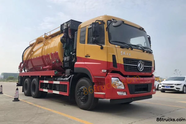 Dongfeng Commercial Vehicle Tianlong 270 hp 6X4(10 wheels) Cleaning and Suction Truck (Chusheng Brand) Exterior