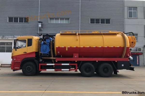 Dongfeng Commercial Vehicle Tianlong 270 hp 6X4(10 wheels) Cleaning and Suction Truck (Chusheng Brand) Exterior (3) | 86Trucks