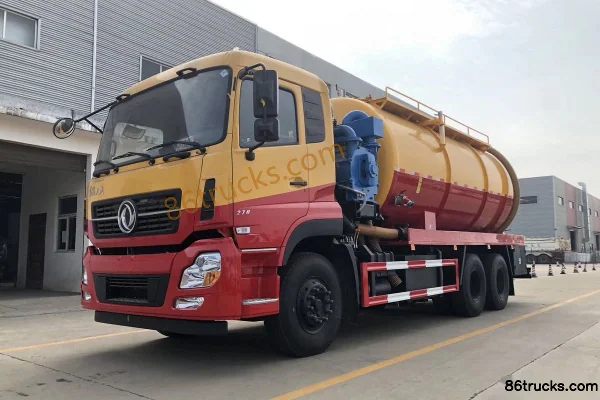 Dongfeng Commercial Vehicle Tianlong 270 hp 6X4(10 wheels) Cleaning and Suction Truck (Chusheng Brand) Exterior (2) | 86Trucks